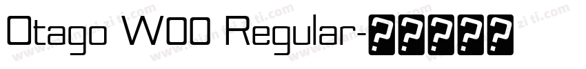 Otago W00 Regular字体转换
